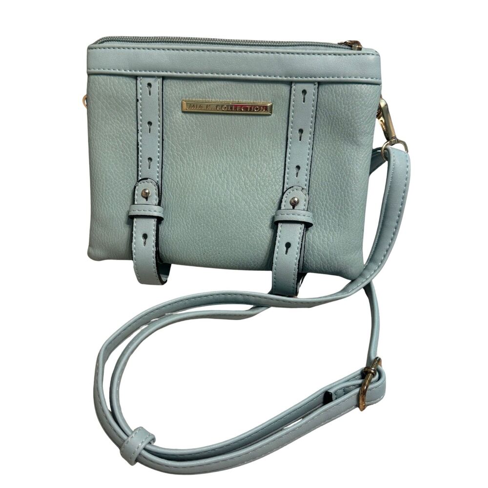 Seaform Green Designer MKF Collection Elsie Crossbody Bag by Mia K